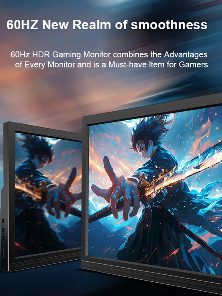 17.3 Inch Portable Monitor 1920X1080 16:10 250cd/m2 Gaming Computer Expand Display PC Raspberry For XBox PS4/5 Switch Loptop