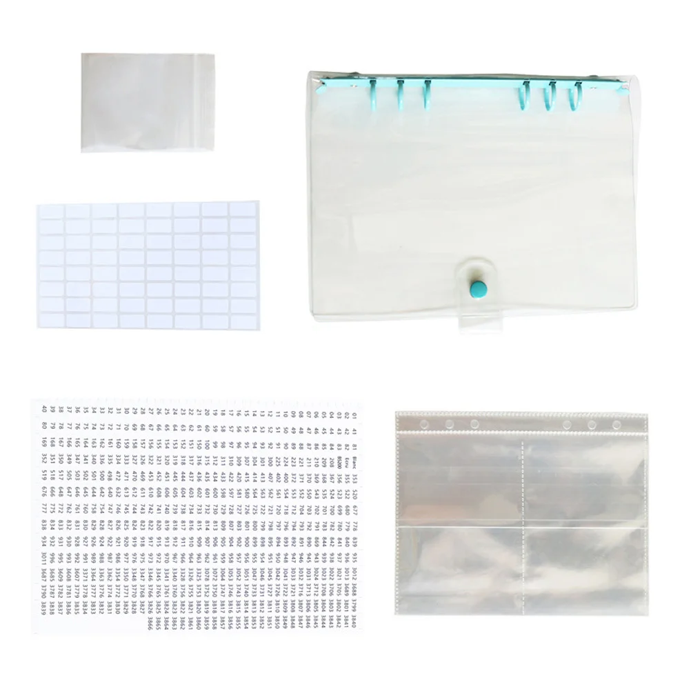 

1Set Diamond Storage Album Portable Transparent Pouches Easy Open Close Dustproof Storage Book for Diamond Art Rhinestone Beads