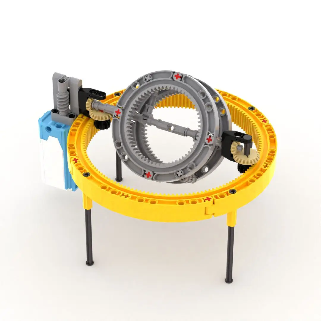 Rechargeable Planetary Ring, MOC Technic Mechanical Building Blocks, DIY Assembly Engineering Model Set