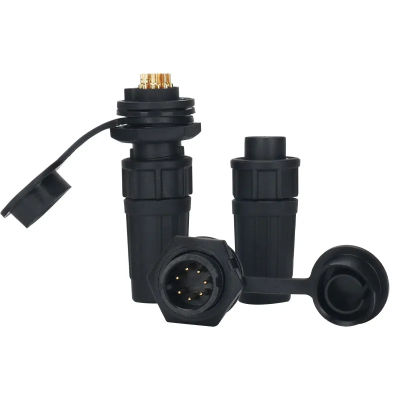 10PCS PY07 2Pin 4Pin IP67 Waterproof Plastic Quick Connectors Plug And Socket Set Z108 A+B for Durable Electrical Connections