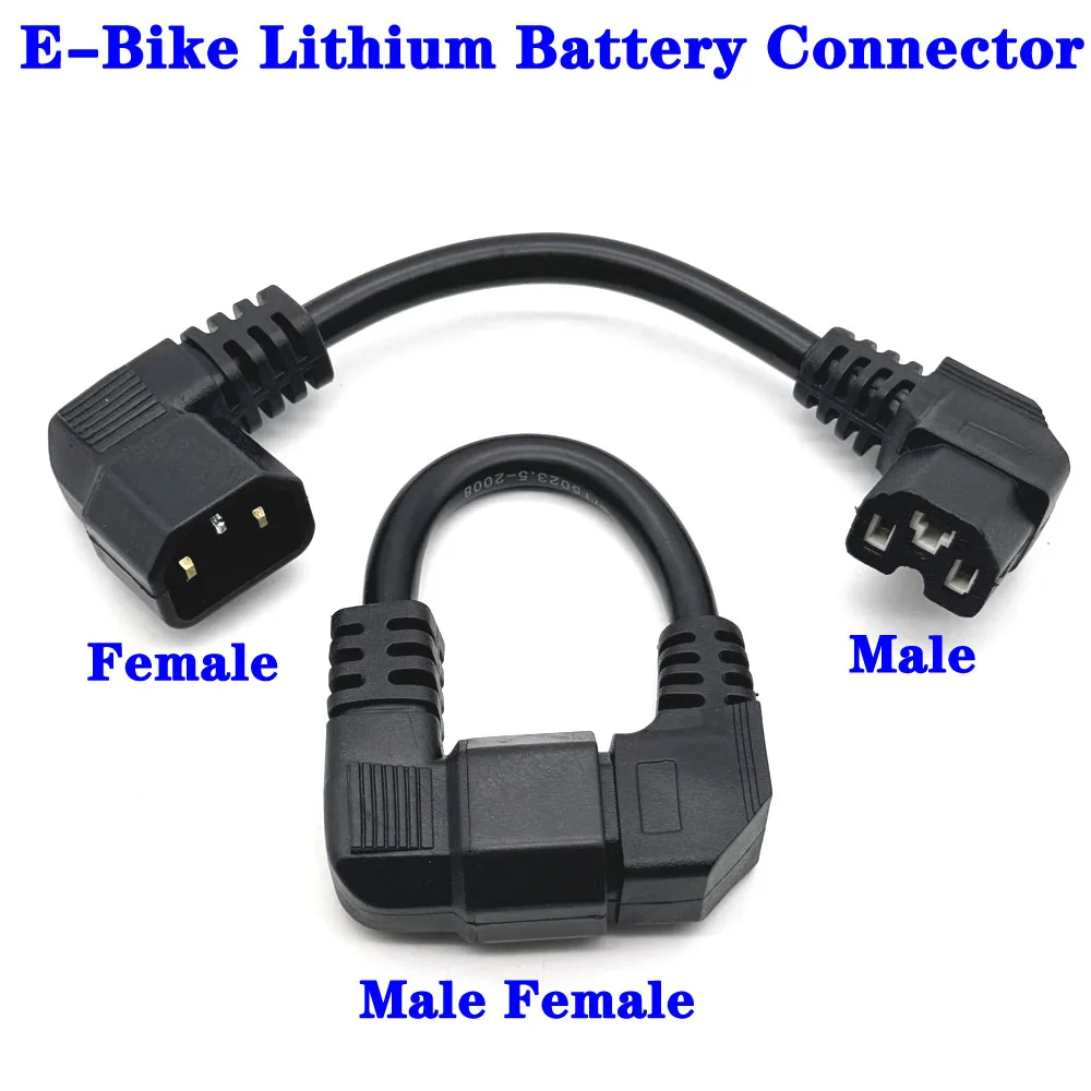 

E-Bike Lithium Battery Connector High-power Charging Socket Male Female Electric Vehicle 3Pin Socket with Power Cord