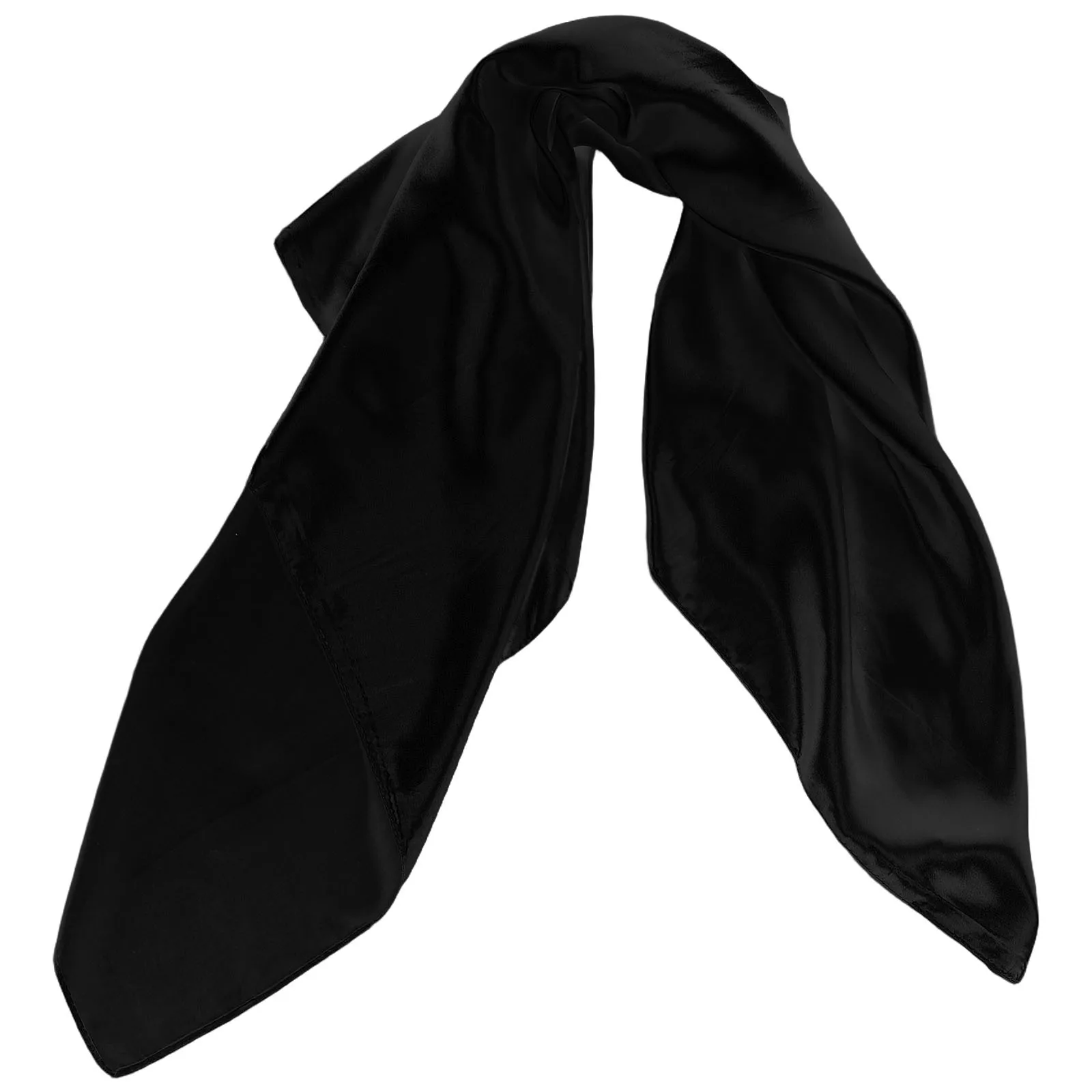 

Сплошной цвет, шарф из полиэстера, женский элегантный большой платок на голову, универсальная бандана на шею, стильная повязка для волос для повседневного формального использования