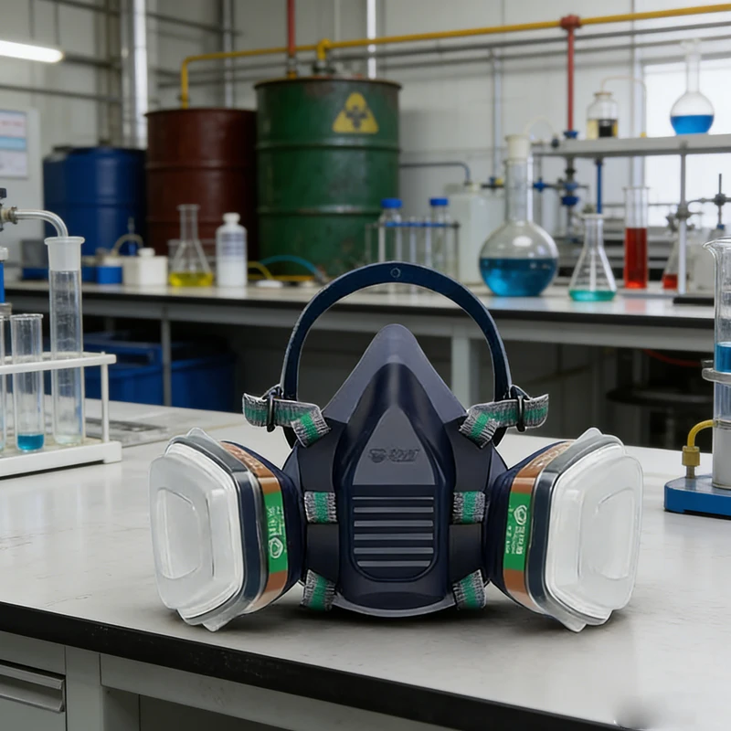 

Chemical Organic Vapor Filters Industrial Paint Spray Protection Half Full Face Gas Mask Suitable for Industrial Chemistry Use
