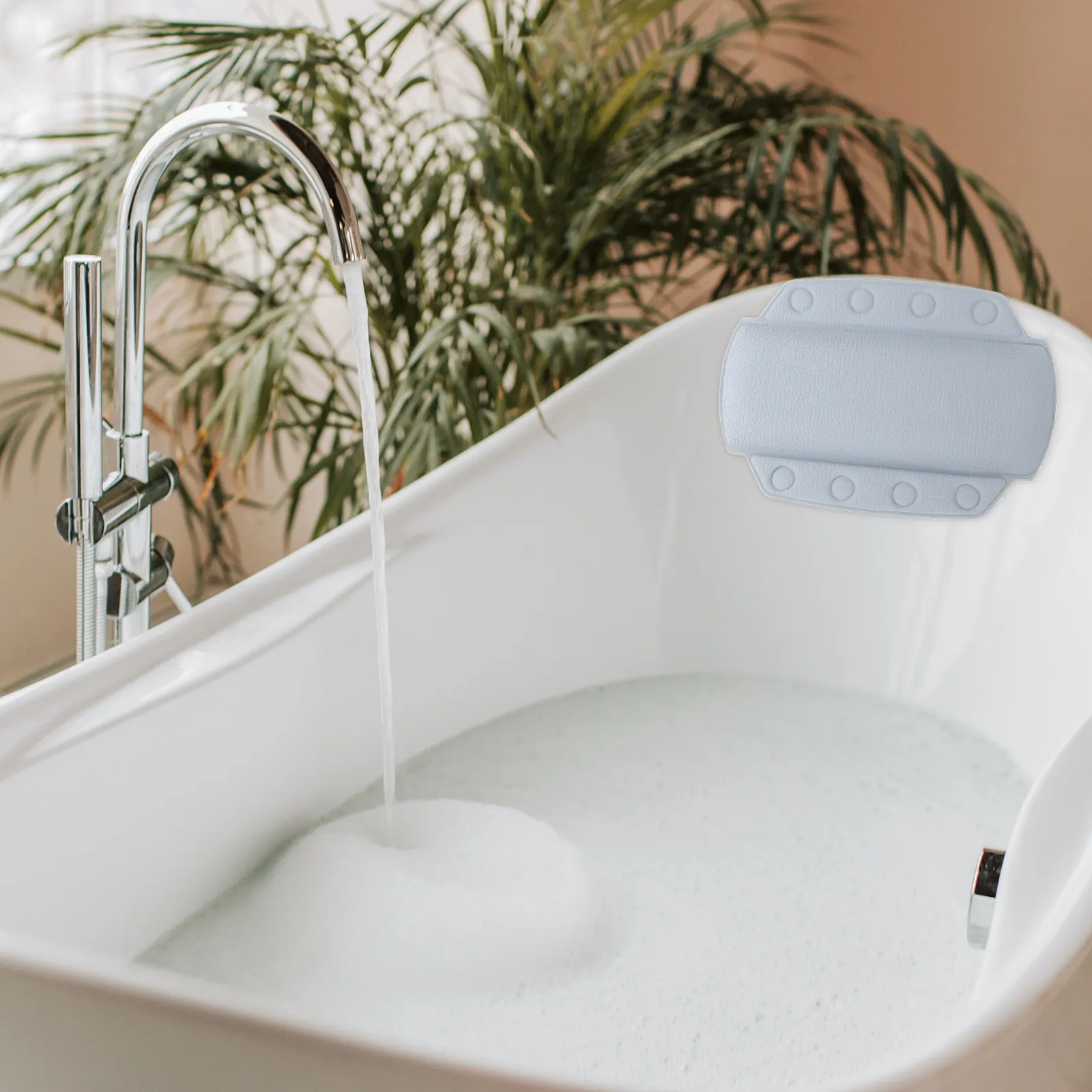 

Bathtub Pillow PVC Foam Comfortable Spa Headrest Non Slip Soaking Tub Cushion Relax Neck Support Bath Pillow Accessories