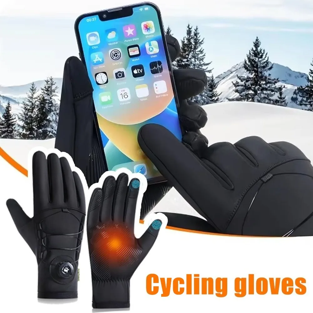 

Windproof Winter Gloves Waterproof Suitable Outdoor Activities Such As Sports Touchscreens Skiing Cycling and Mountain Biking