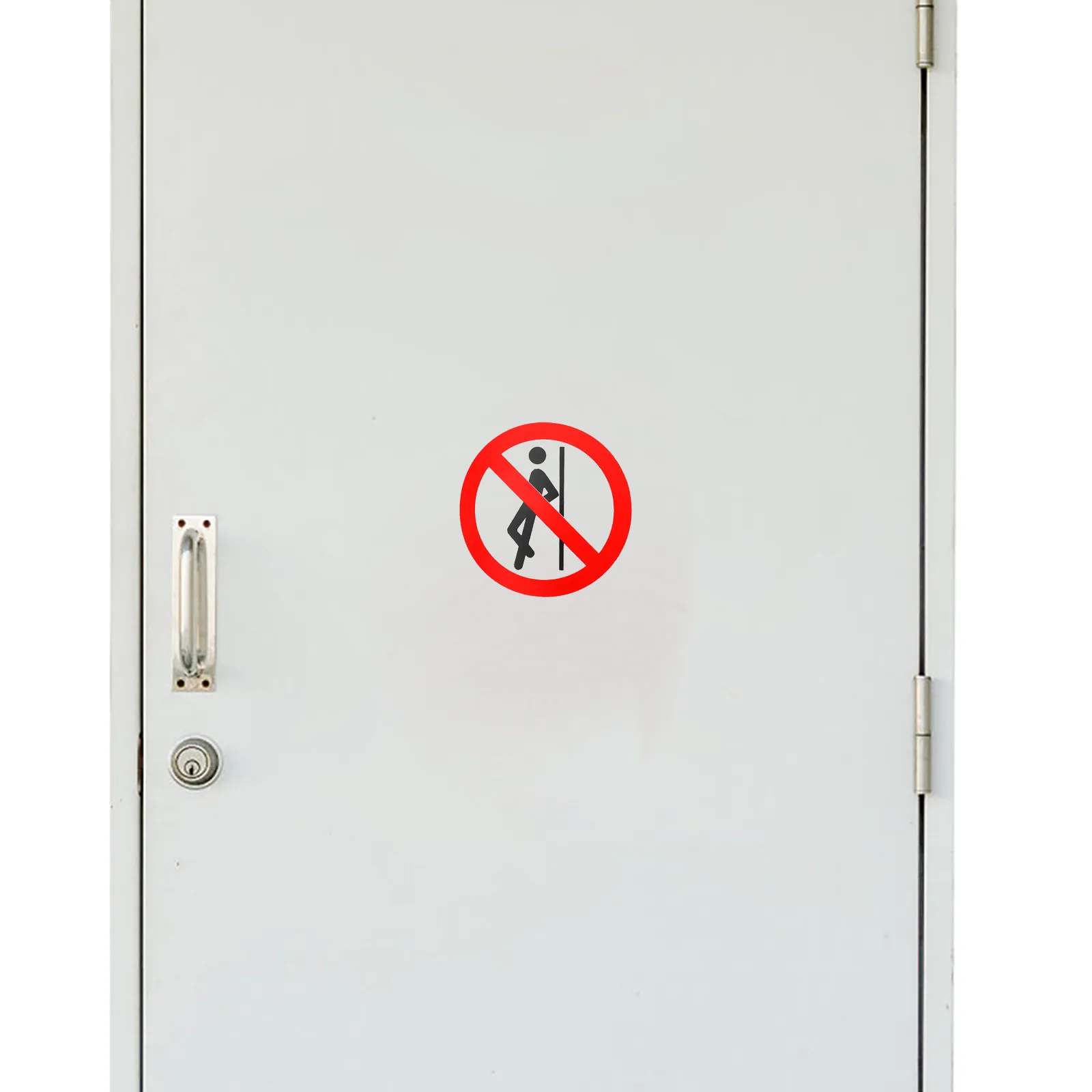 Picture 3: 5Pcs No Leaning Sign Stickers Safety Warning Decals Self Adhesive Removable Warning Stickers for Factory Security