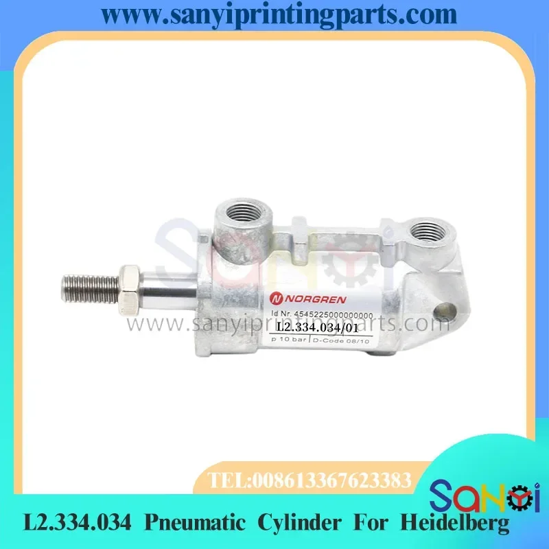 

1 Piece Best Quality L2.334.034 Pneumatic Cylinder For Heidelberg XL75 SX102 CX102 CD102 Printing Machine Parts