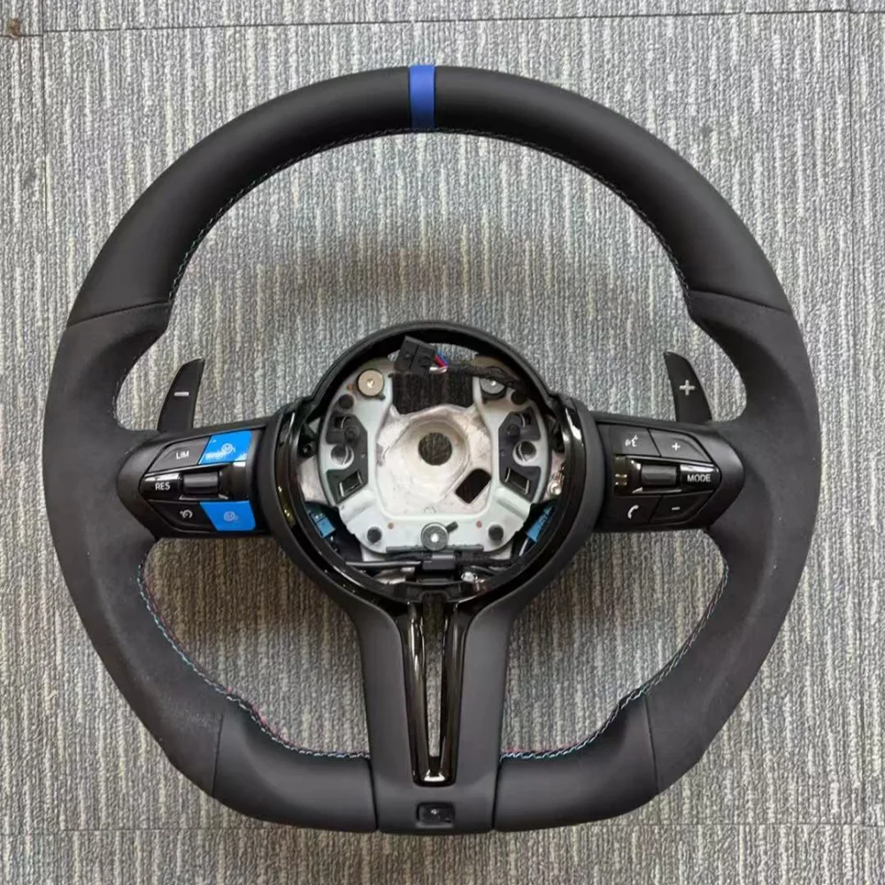 For BMW F20 F30 F22 F01 F10 M2 F87 M3 F80 M5 X3 F25 F82 F15 E70 E90 E71 E60 X5 E70 M6 Factory Bestsellers Suede Steering Wheel