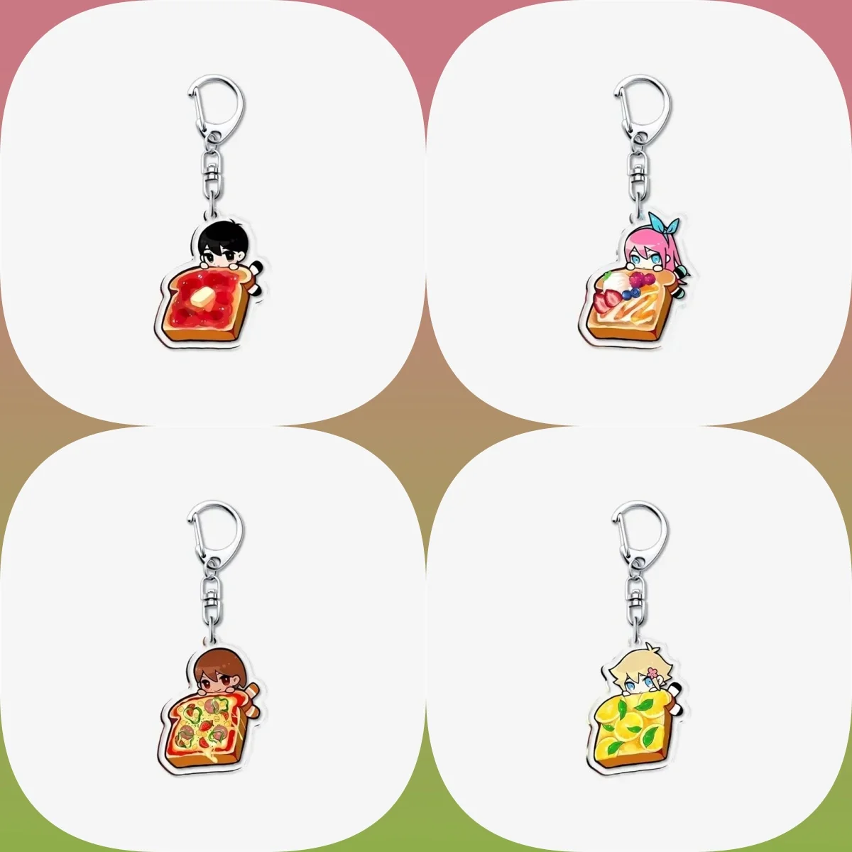 

6CM HOT Game omori Acrylic Keychain Model Cosplay Characters Ornament Accessories Goods Christmas Collection Gifts