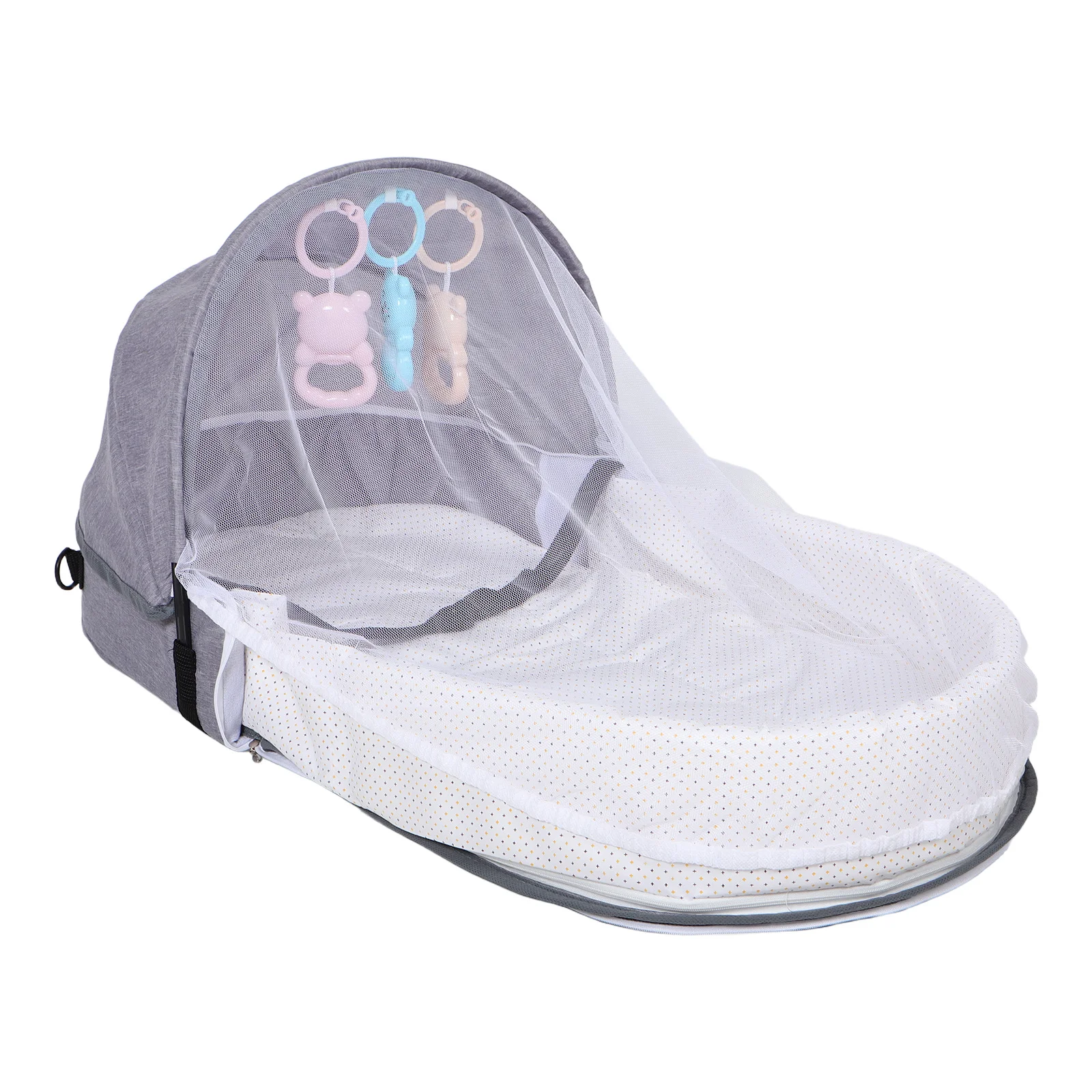 

s Baby Bionic Isolation Bed Portable Bassinets Mesh Washable Infant Fabric Toddler Lounger Newborn Sunshade Foldable Travel