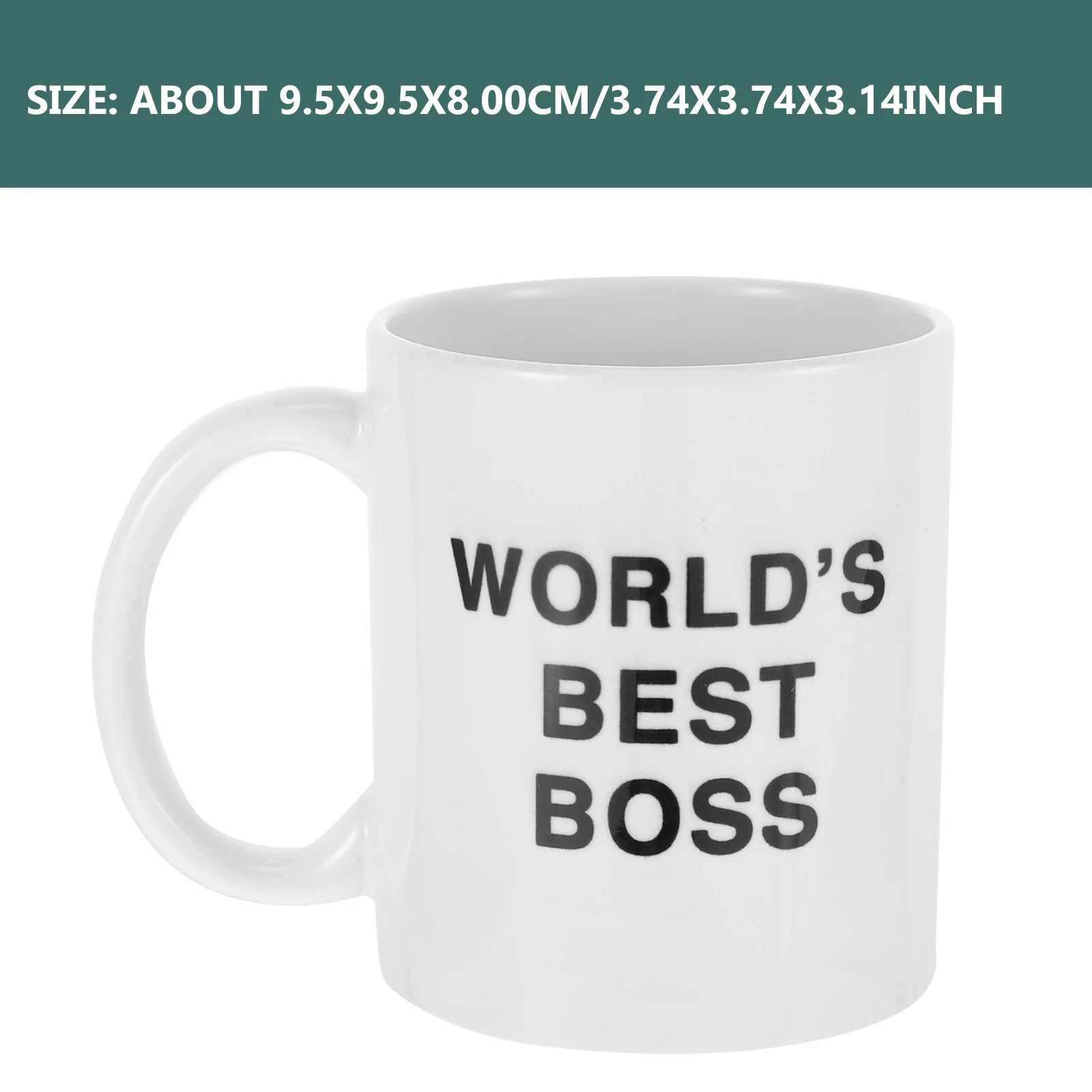 350 Ml Plain White Mug World S Best Boss Cup Espresso Cups Afternoon Tea Funny Office Milk Father Coffee