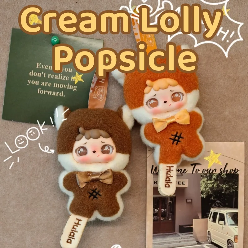 Mitutu & Hulala-paleta de paletas de crema auténtica, serie de cara de vinilo, caja ciega, colgante para mochila, decoración, llavero, muñeca, regalo para niña