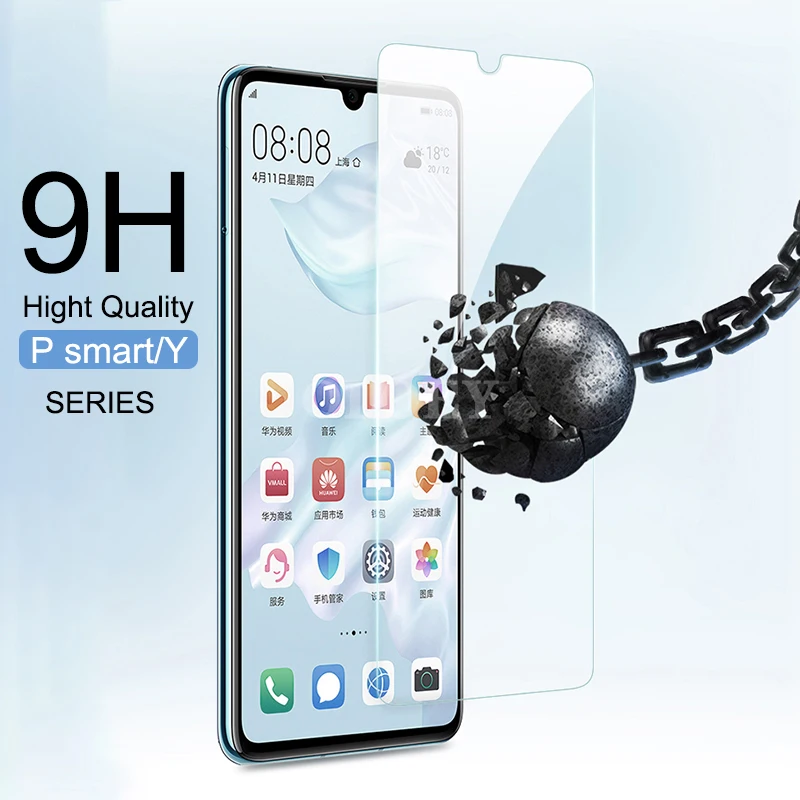 2Pcs 9H Guard Screen Tempered Glass For Huawei P Smart Z S Plus 2019 Psmart 2021 Smart Z ScreenProtector Y9 y5 y6 y7 y9s y9a