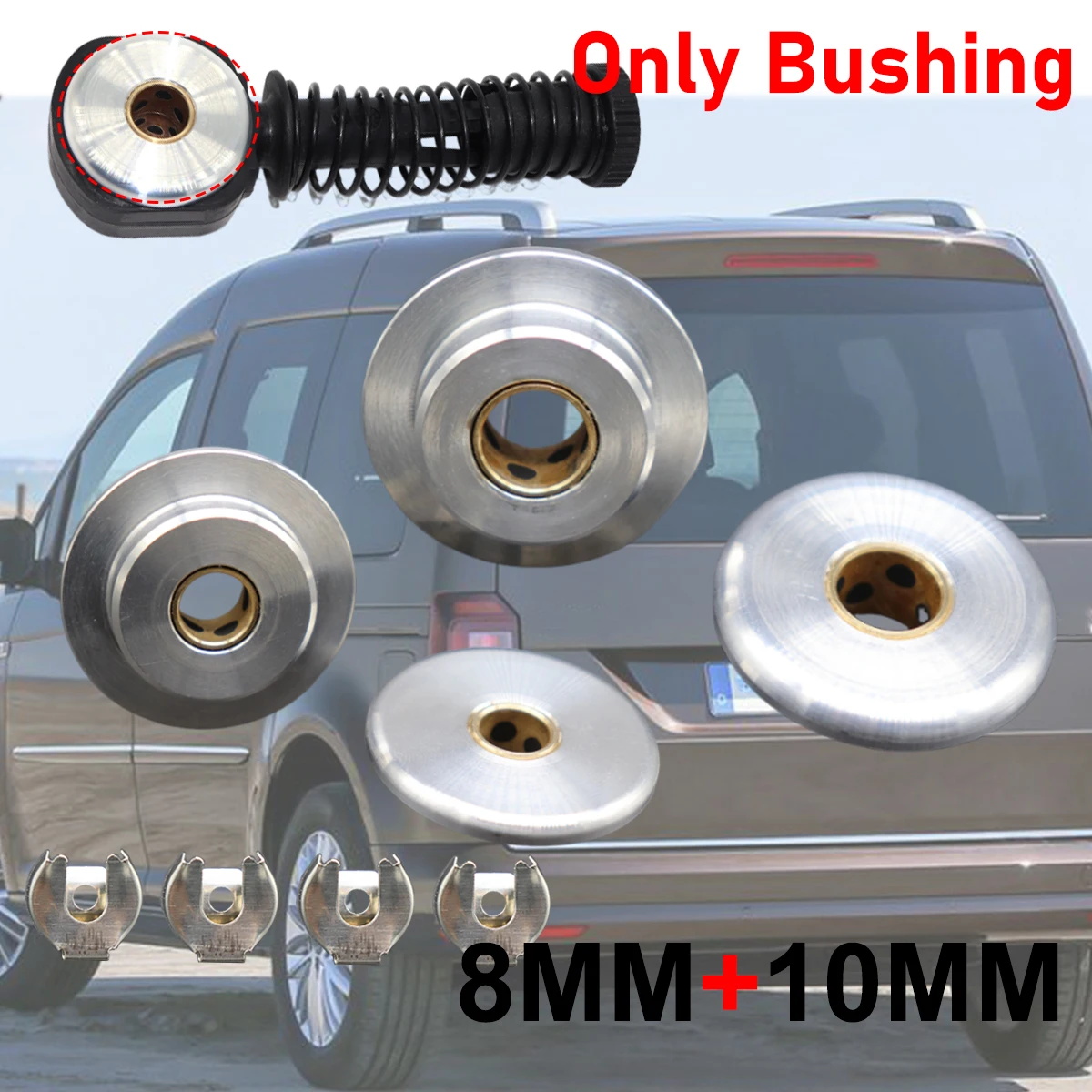 

For VW Caddy 2004 2005-2015 8MM 10MM Upgrade MT Gear Shift Cable Linkage Rod Shifter Pivot Bushing W/Lock Washer Clip Repair Kit