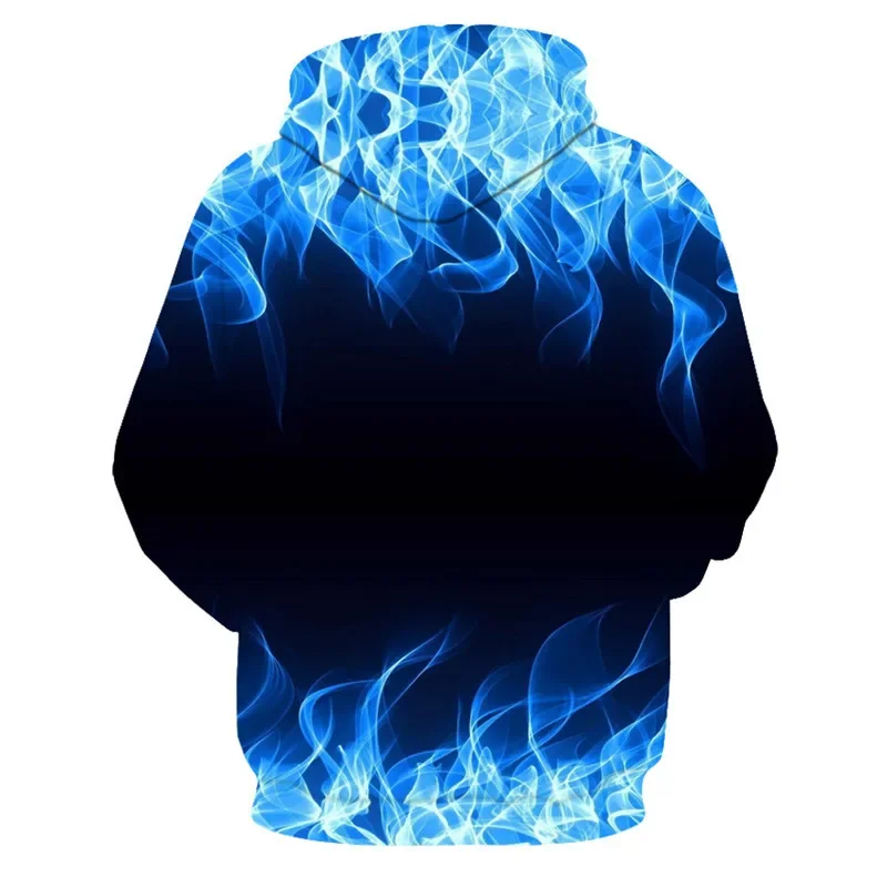 New Colorful Flame Hoodie 3d Fluorescence Sweatshirt Men/Women Autumn And Winter Coat Clothing funny Jacket black Hoodies