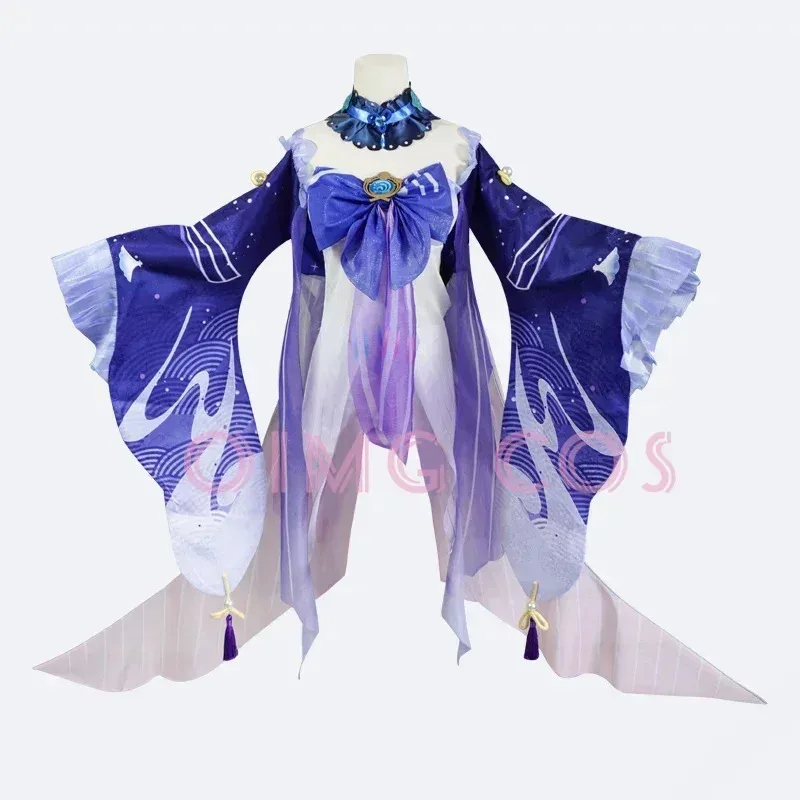 DY2025Sangonomiya Kokomi Costume Cosplay Genshin Impact Parrucca uniforme Anime Costumi di Halloween in stile cinese Gioco