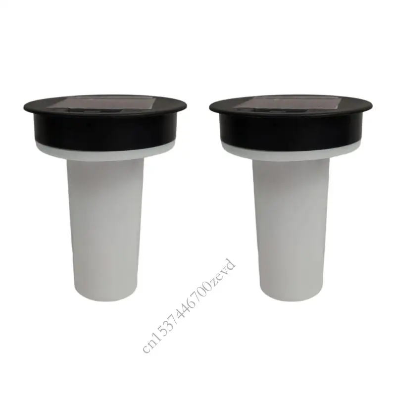 

2Pcs Solar Light Replacement Top Outdoor LED Garden Lamp Simulation Flame Solar Light Panel Lid Caps Easy to Use P9YB