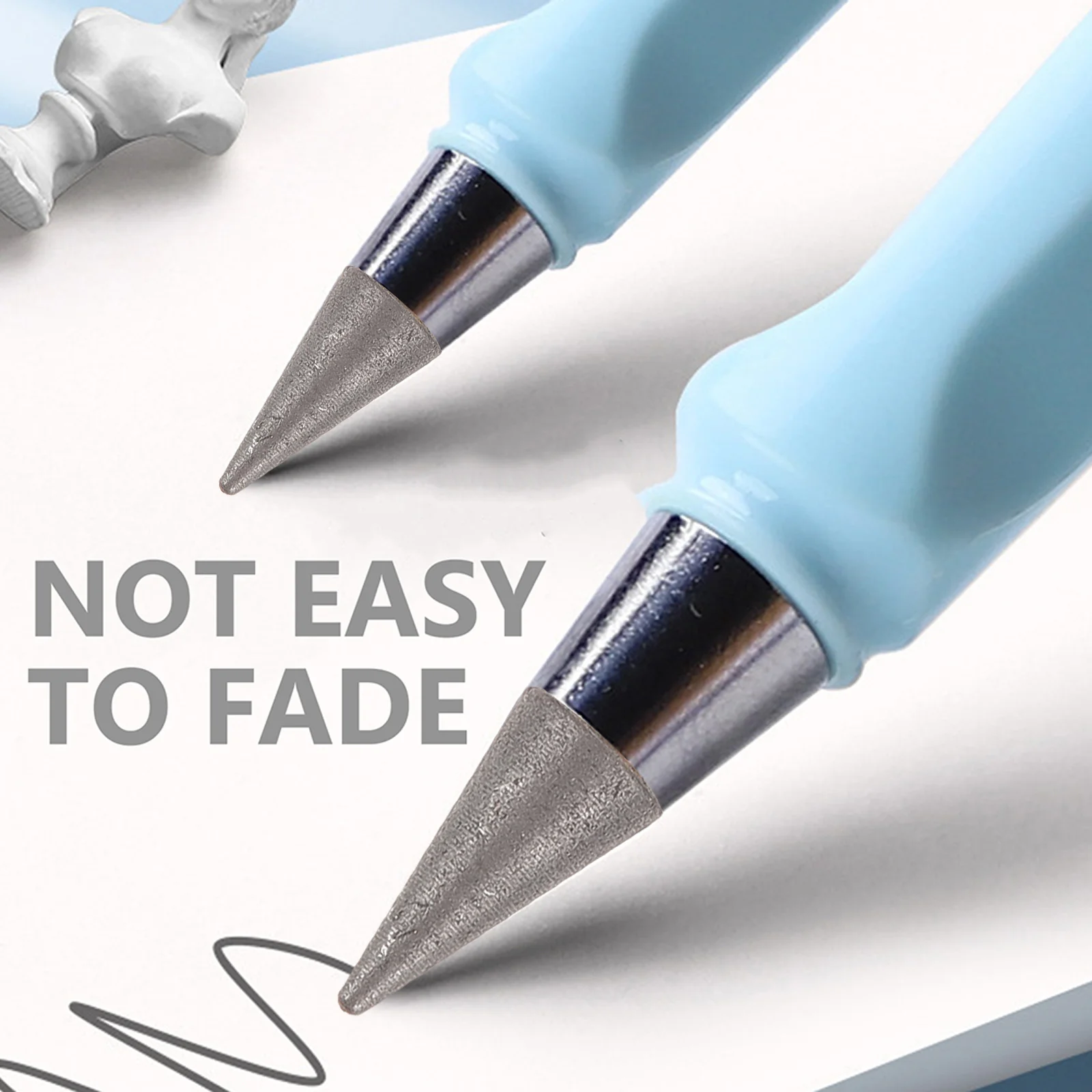 

50 Pcs No Sharpening Pencil Refill Everlasting Replaceable Pencils for Kids Eternal Never Lead Infinite Tips