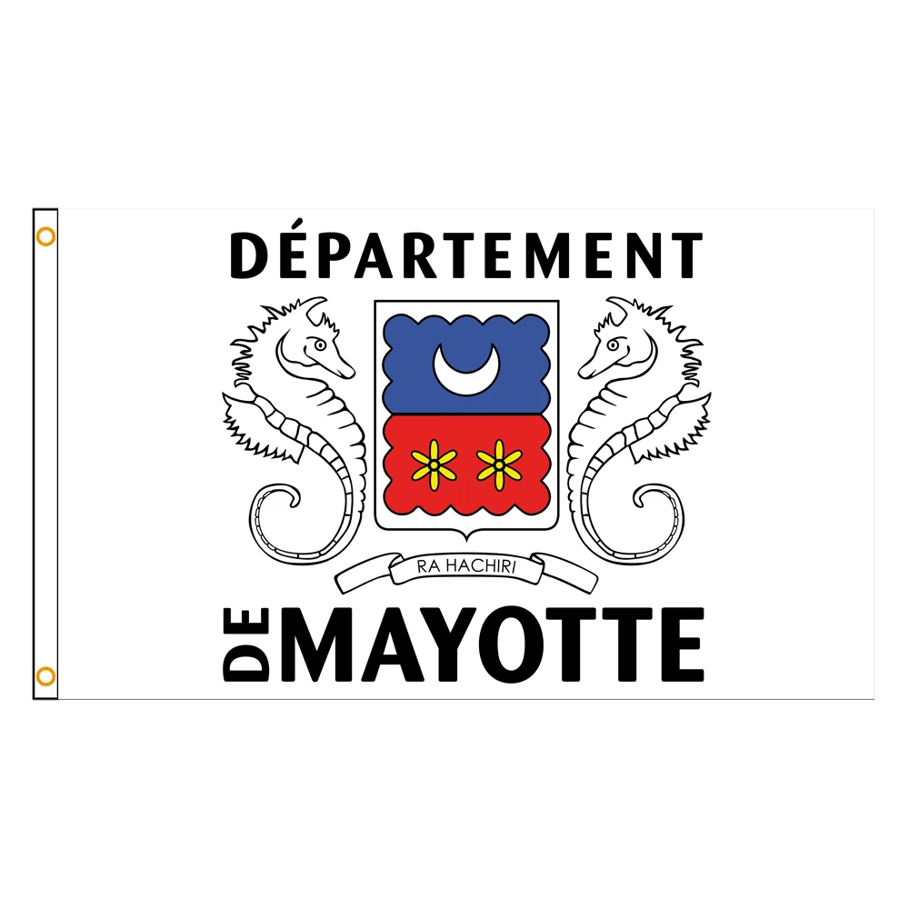 3x5 Ft Mayotte Flag Vivid Color and Fade proof a region in France Flags Polyester with Brass Grommets