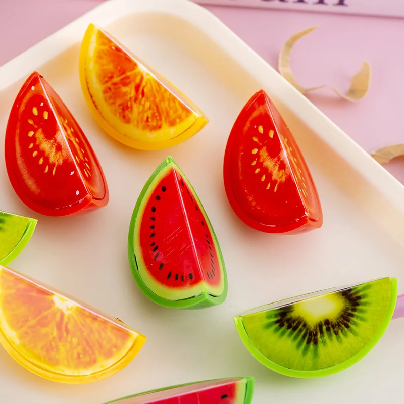 2Pcs Kawaii Fruit Watermelon Pencil Sharpener Children\'s Gifts School Supplies Back To School Korean Stationery