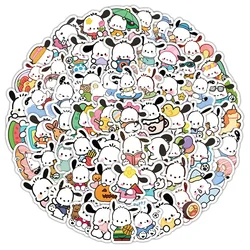 120pcs Sanrio Cute Pochacco Cartoon Children's Notebook Water Cup Decorative Sticker