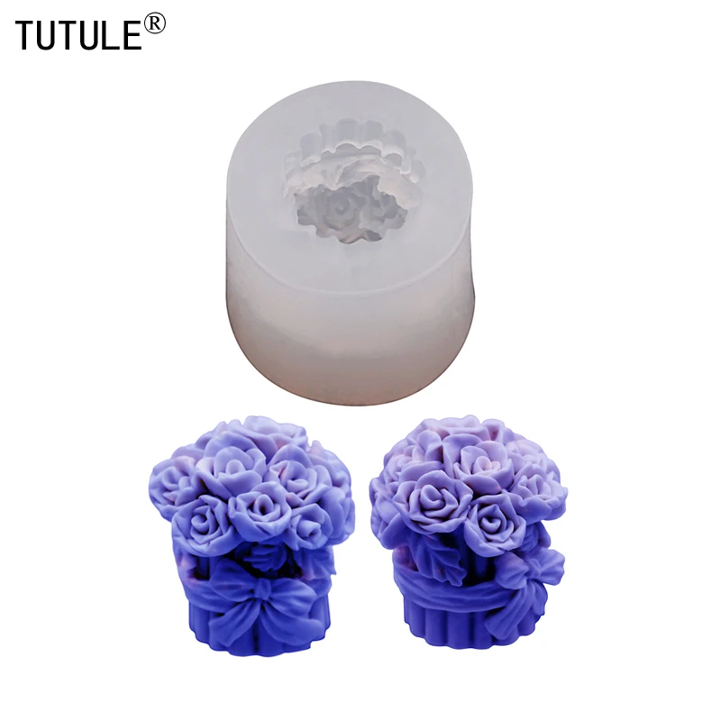 

Cake Decorating Tools 3d Stereoscopic Baskets Candle Mold Soap Handmade Cake Bakeware Dessert Decorated Chocolate Molds