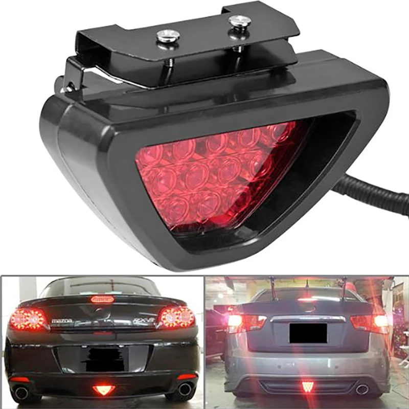 

Universal Led Brake Light Car Tail Lights Assemblies Waterproof Rear Bumper Fog Light Tail Brake Lamp Backup Reverse Light Kit