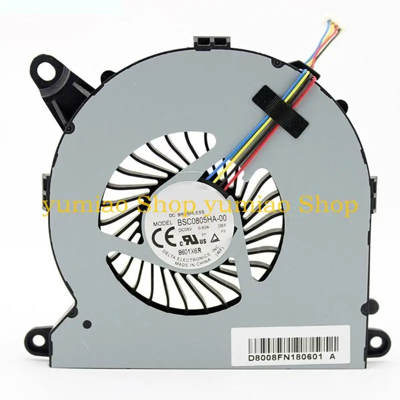 

587B Laptop Radiator DC5V 0.6A 4 pin 4-wire CPU Cooling Fan Quiet Notebook Cooler for Intel NUC8I7BEH NUC8