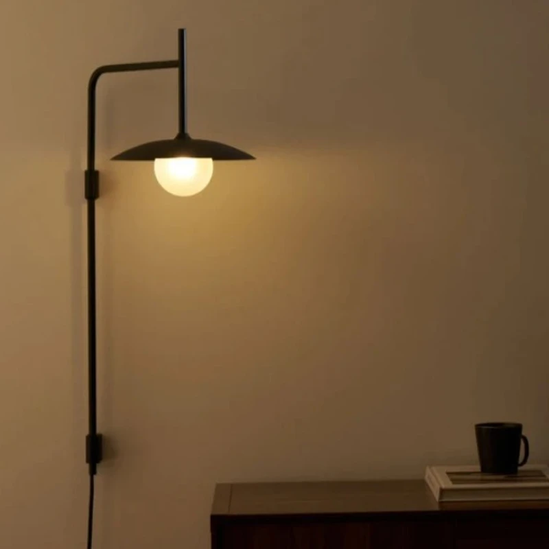 

Wall Lamp Plug‑In G9 LED Wall Light Contemporary White Glass Bedroom Study Living Room Parlor Lighting