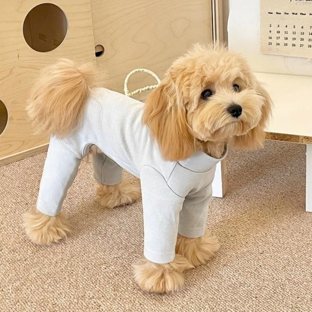 

Warm Elastic Pet Jumpsuit Breathable Windproof Pet Four Legged Pants Comfortable Soft Dog Fleece Pajamas Indoor Outfit