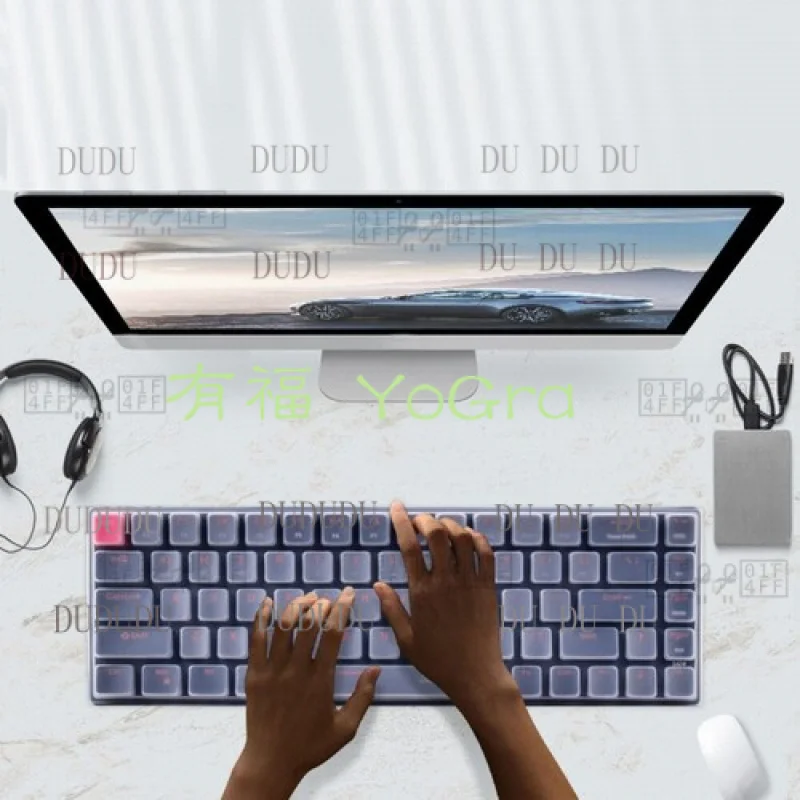 DDD   keyboard skin for RK ROYAL KLUDGE RK68 Wireless Swappable 65% Mechanical Keyboard