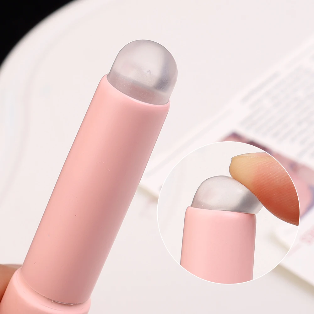 Pincel de silicona para maquillaje de labios, brocha redonda suave para aplicar pintalabios, herramientas cosméticas para niñas y mujeres