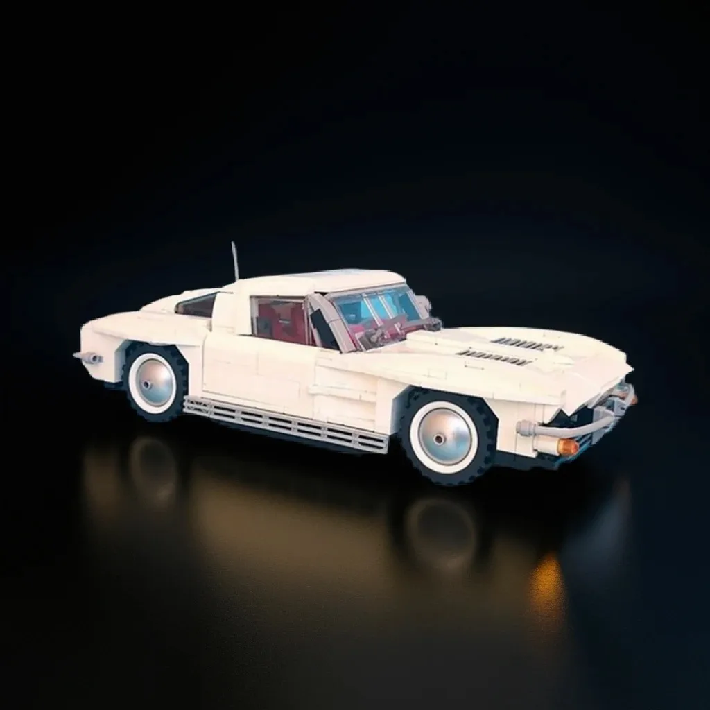 

862 Pcs 1963 Chevroletes Corvettese Stingray Split Window Custom MOC Creation Building BlocksToys Gift