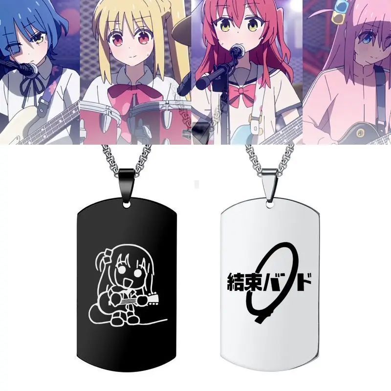 Anime Bocchi The Rock! Gotoh Hitori Yamada Ryo Necklace Pendant Cute Cartoon Kita Ikuyo Ijichi Nijika Jewelry Girls Gifts