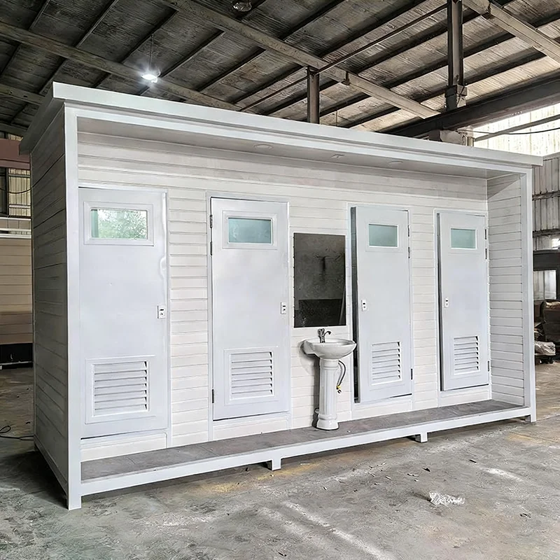 

Modern Steel Eco-friendly Portable Toilet Shower for Outdoor Apartment Use Public Modular Mobile Cabin Outdoor Restroompromote s