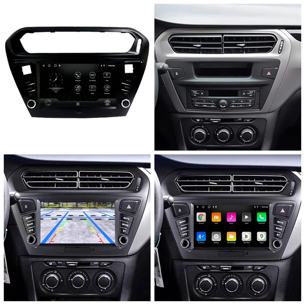 Hangmanjia-Autoradio Android CarPlay sans fil, DSP, No 2 Din DVD, KIT 301, Cristaux en Elysee, 2013, 2014, 2015, 2018