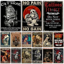 Artisian Tattoo Metal Poster Job Tin Sign Hobby Vintage Decorative Plaque Wall Decor Garage Bar Pub Club Hotel Cafe Kitchen Home