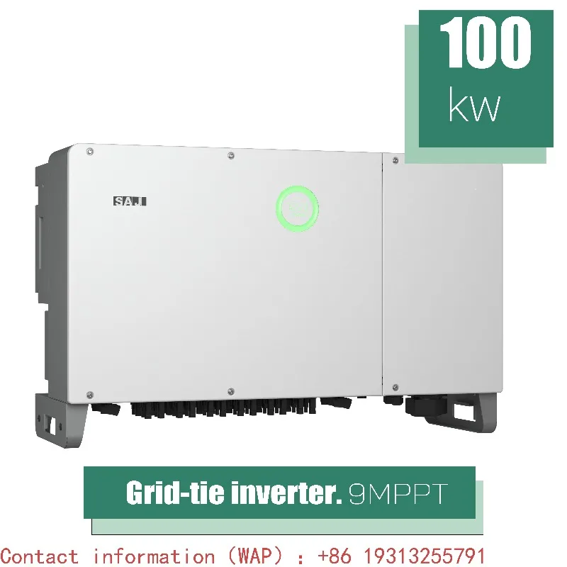 High Efficiency 100kW 3-Phase 230/400V Grid String Inverter SAJ C6 98.8% AFCI SPD IP66 9 MPPT 150% DC Input Compatibility Solar