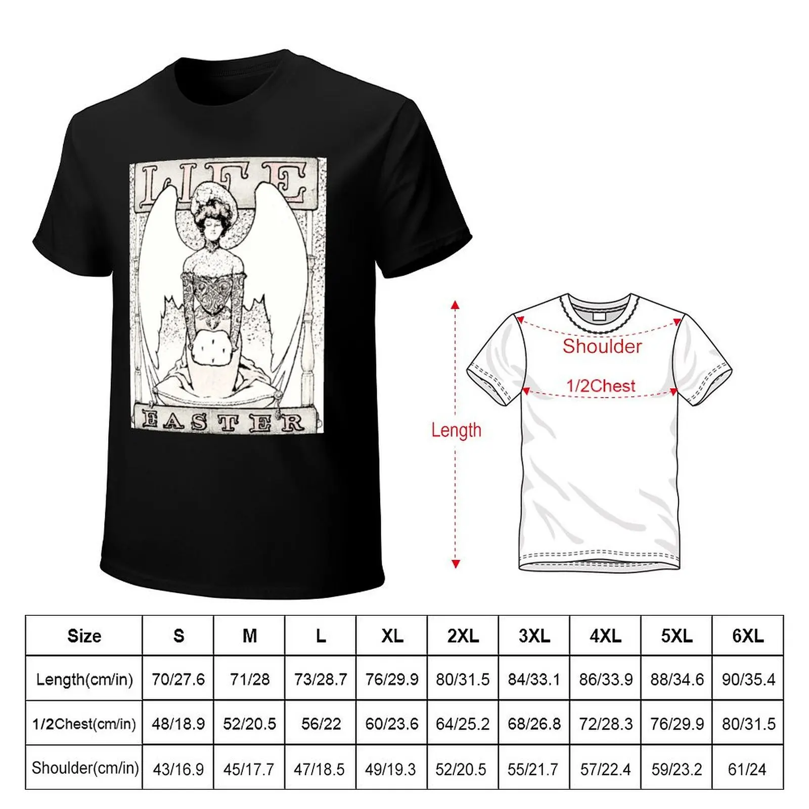 Angel Winged Women Life Easter Vintage Magazine T-Shirt t shirts for man graphic vintage T-Shirt