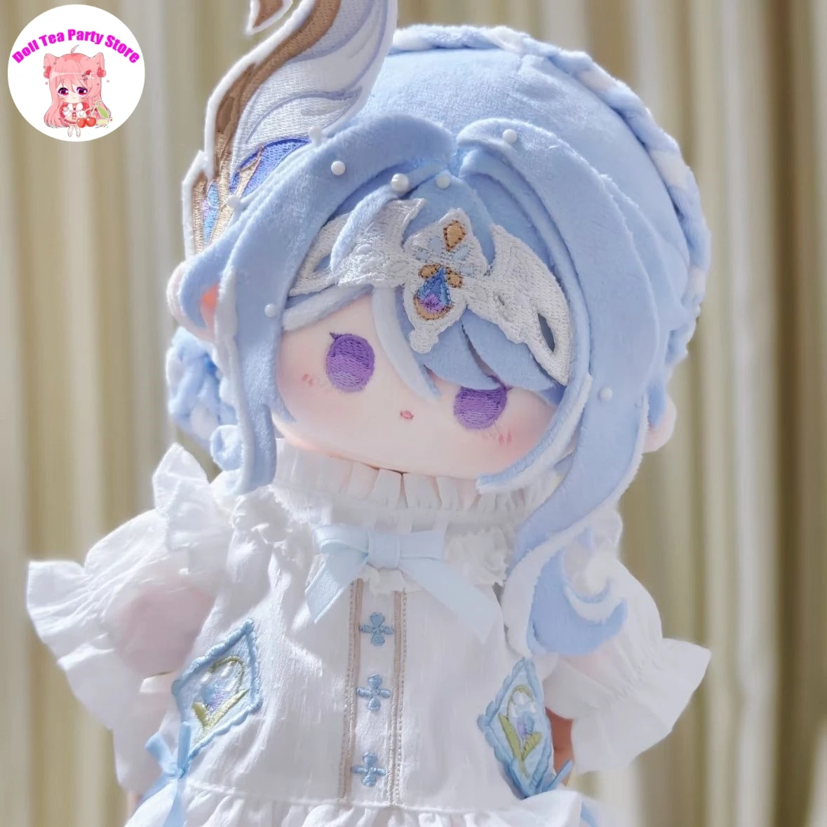 Genshin Impact Odette Spessiva Cotton Doll Anime Soft Stuffed Plushie Cosplay Game 20cm Dress Up Plush Cotton Body Toys