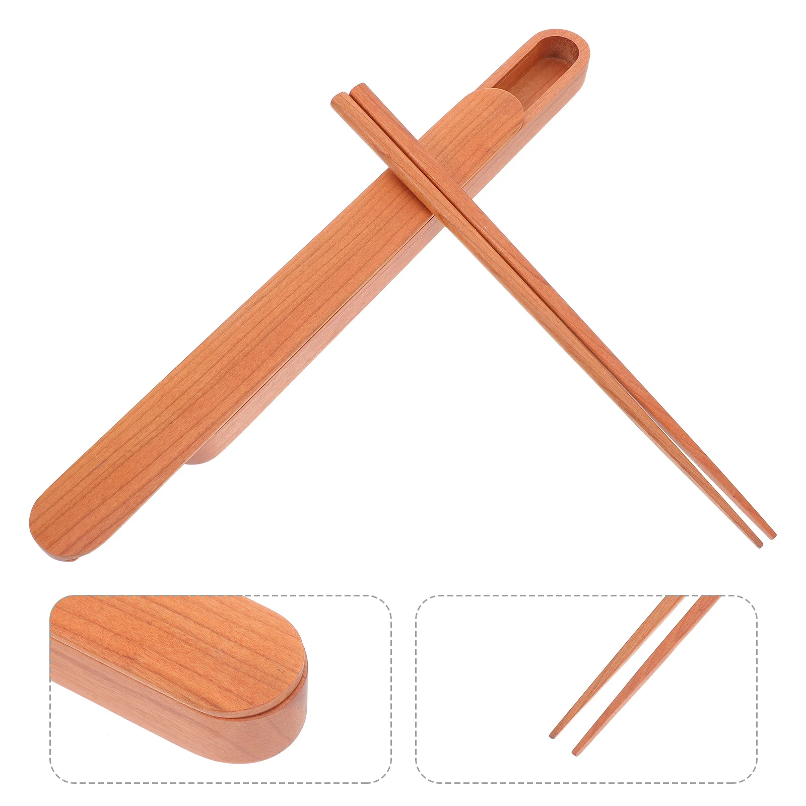 

1Pair Portable Wooden Chopsticks Set Japanese Style Reusable Dining Utensils for Travel Camping Picnic Sushi Ramen Outdoor Use