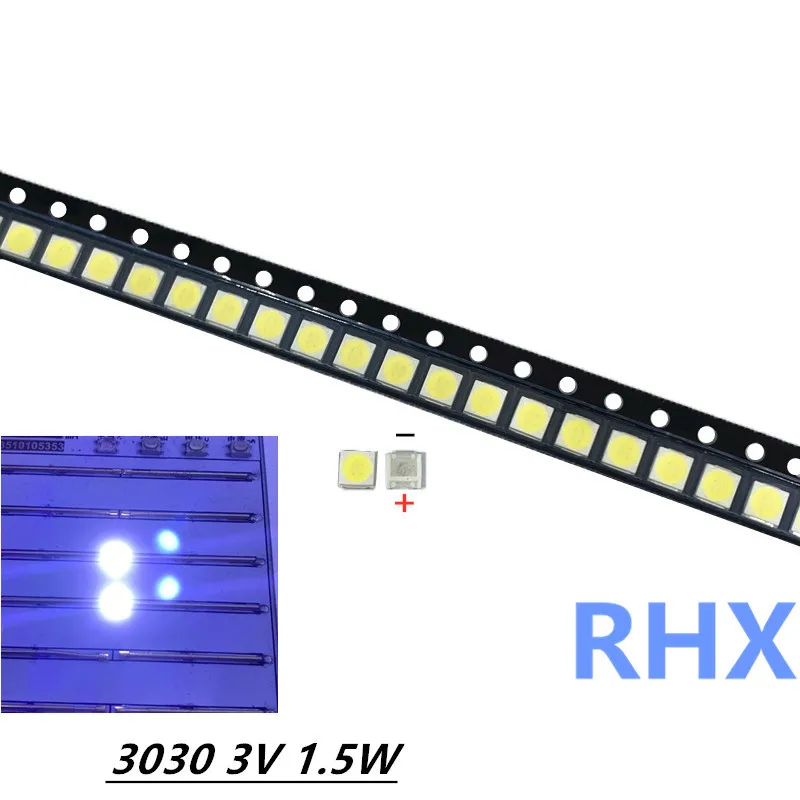 200 Stuk/partij Voor Lcd Tv Led Backlight Artikel Lamp Smd Leds Smt Ronda 3030 3V Koude Witte Lichtgevende Diode