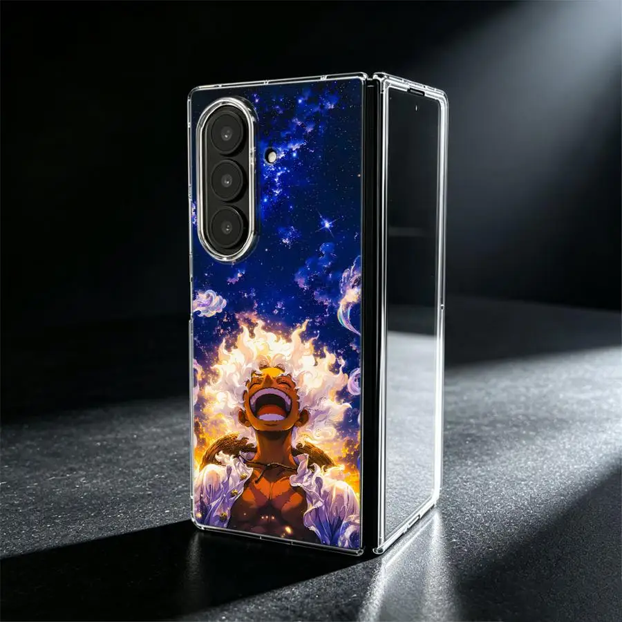 One Piece Monkey Luffy Phone Cover Case for Samsung Galaxy Z Fold 8 Ultra Z Fold 7 6 5 4 3 ZFold6 ZFold7 ZFold3 ZFold4 ZFold5