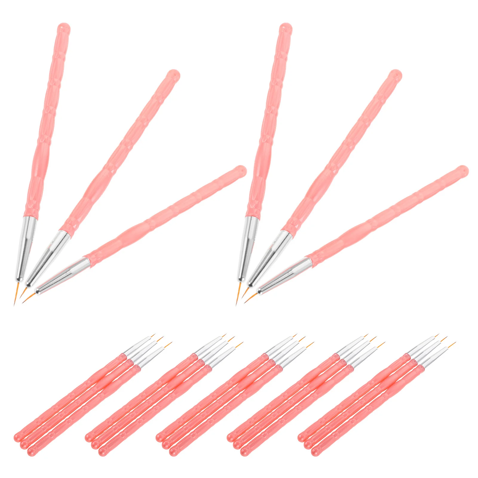 30 peças pincéis de forro de arte de unha pincel de ponta fina para unhas design de unhas canetas de desenho padrão tamanhos 7 9 11mm