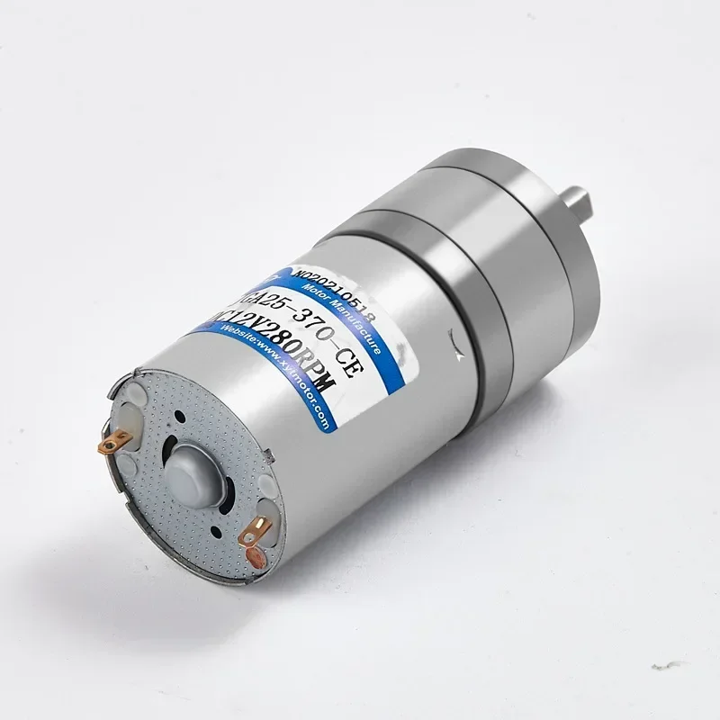 JGA25-370 Miniature Geared Motor DC Motor 6V 12V 24V Electric gear Motor High Torque 12/16/26/30/35/60/77/130/170/280/1360 rpm