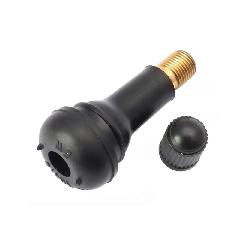 10/2Pcs TR413 Copper Valve Core Rubber Valve Set Tubeless Tyre Valves Stems Rubber Valve Stems Car Accessories Parts Replacement