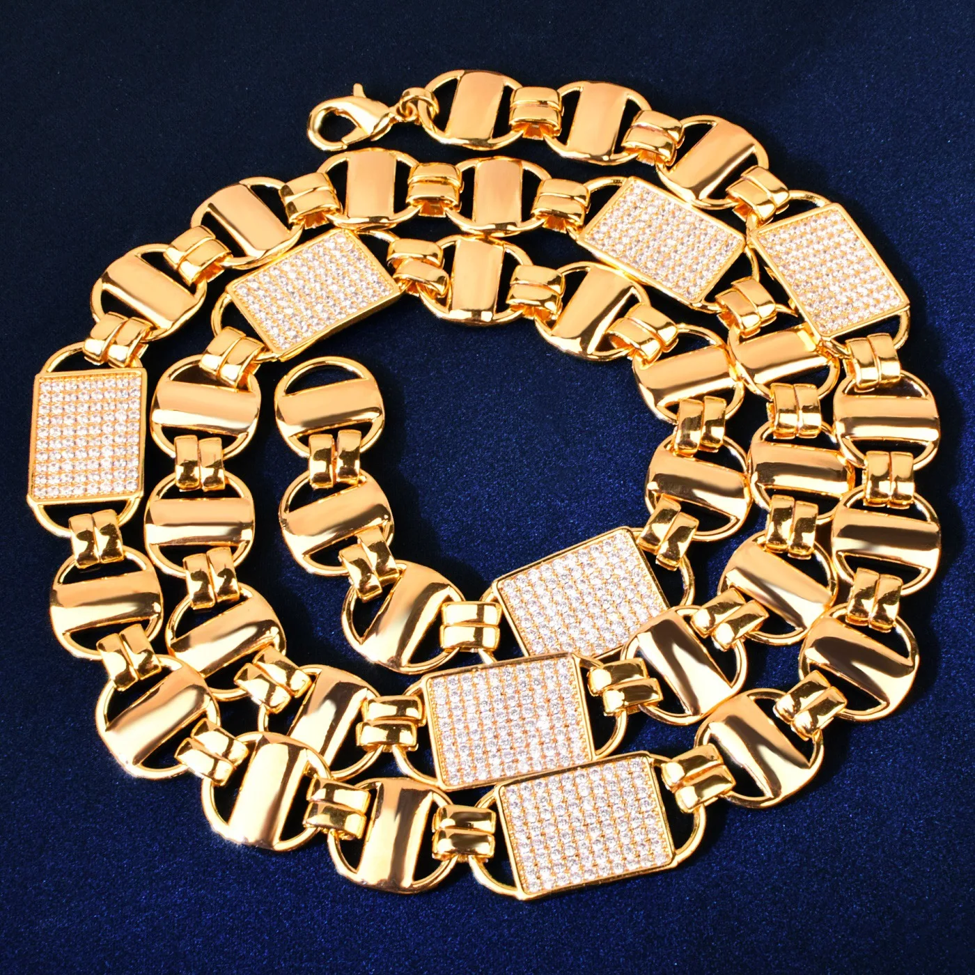 

2023 New Hiphop Men Necklace ,Bling Iced Out Ins Hot Chain ,High Quality Brass 5A Zirconia Man Necklaces Free Shipping