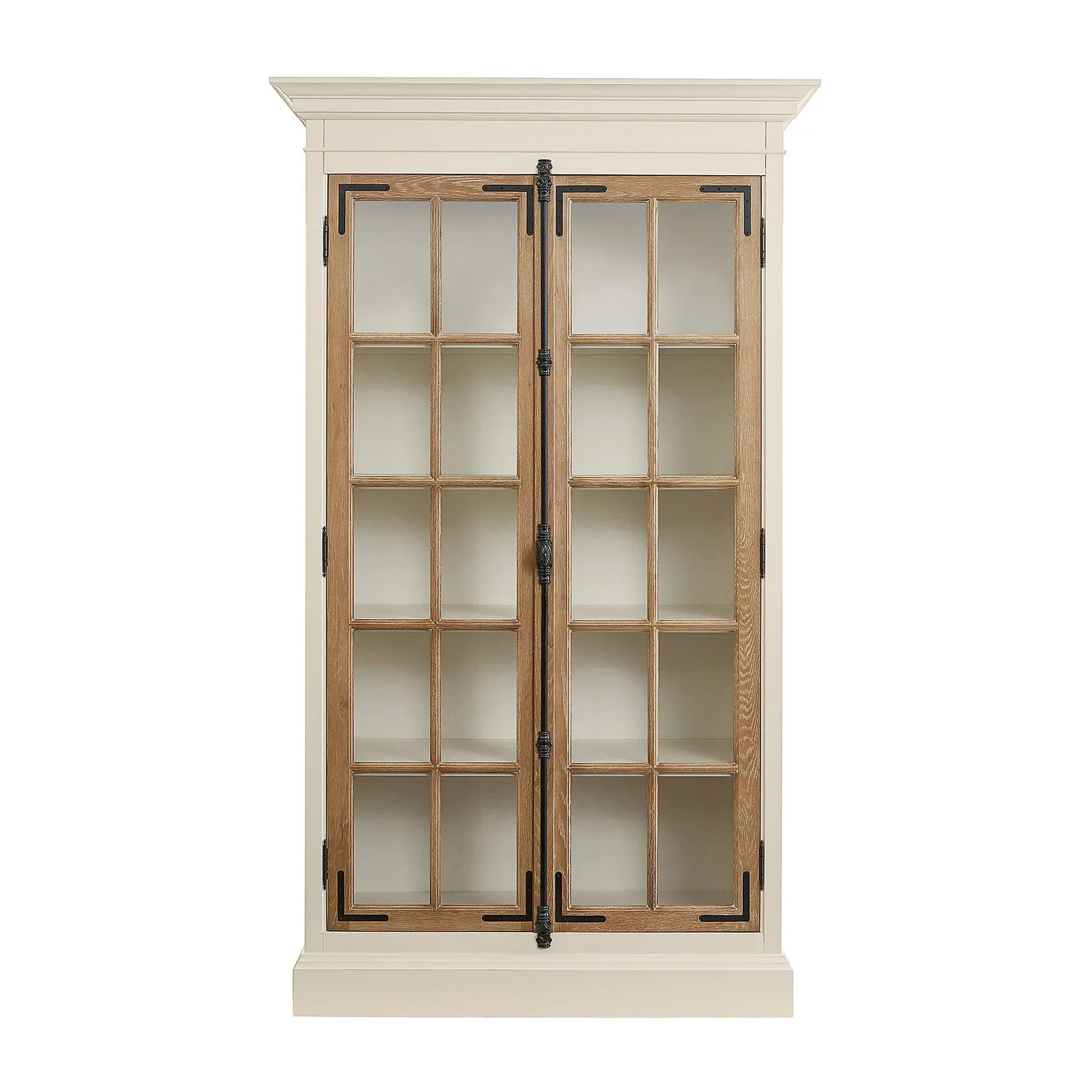 

Retro Solid Wood Bookcase Home Living Room French Sideboard Cabinet High Cabinet Integrated Wall Clothes Closet