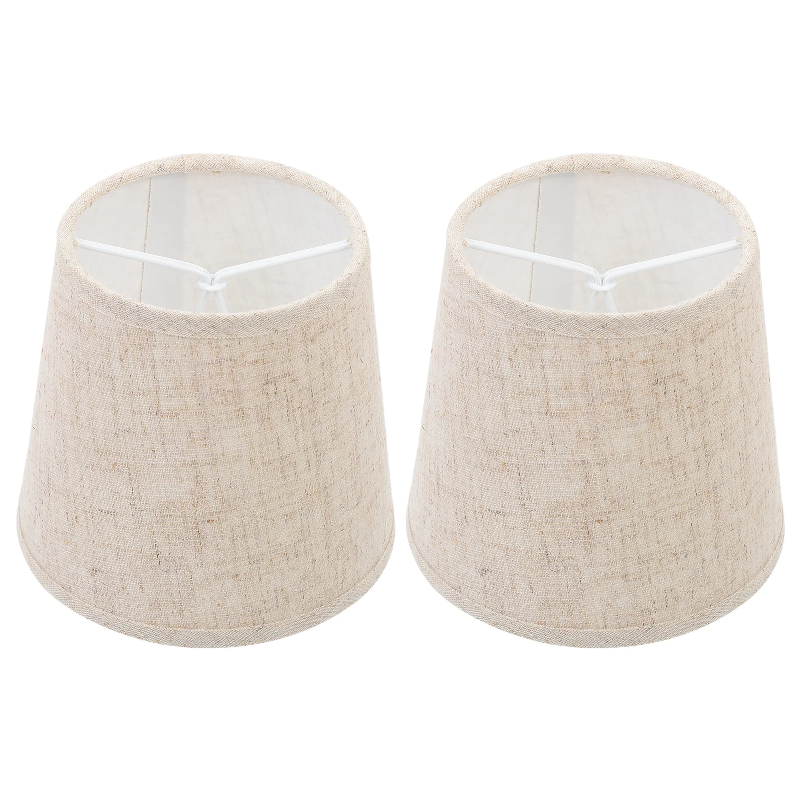 2pcs Fabric Lamp Shade 25Cm Simple Design Table Floor Desk Lamp Cover Replacement Household Decorative Lighting Shades