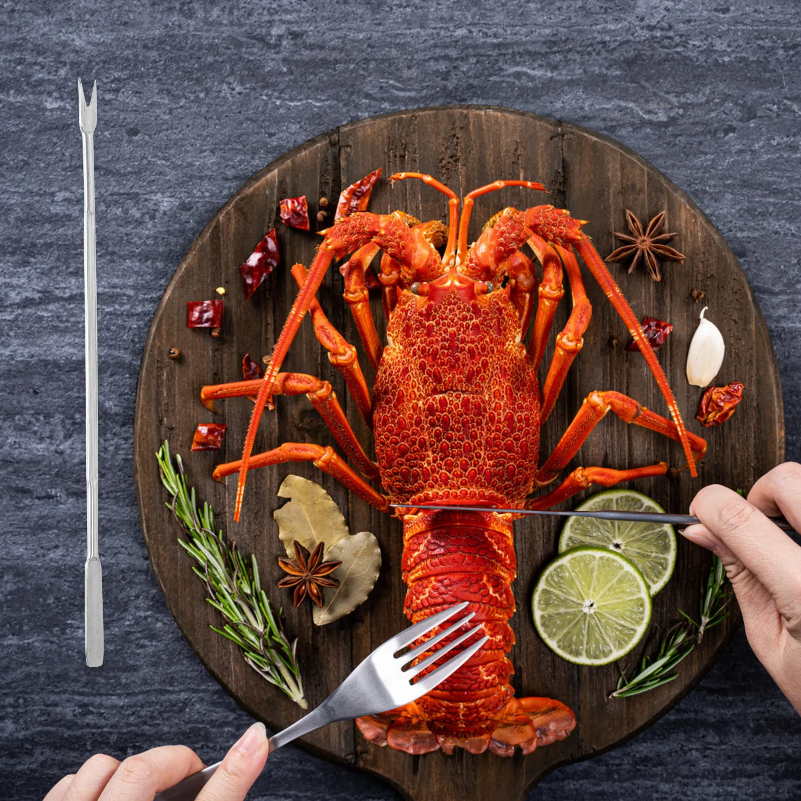 

15Pcs Professional Stainless Steel Seafood Tools Set for Lobster Crab Shellfish Nuts Seafood Forks Picks Lobster Opener